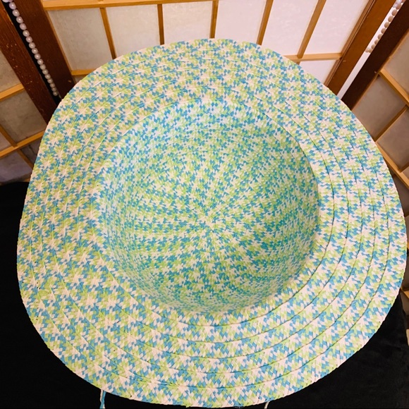 FLOPPY GREEN-BLUE SUN HAT FOR GIRL’S NWT - Picture 4 of 6